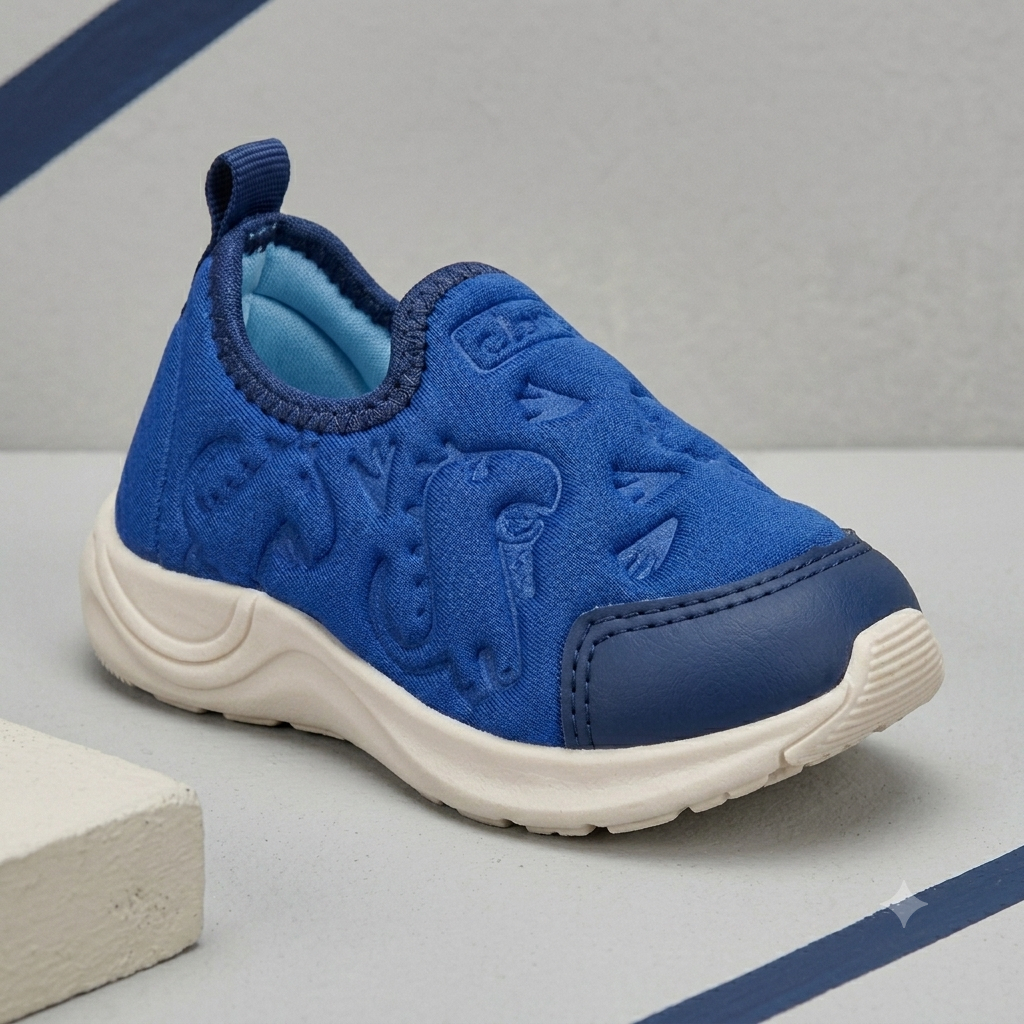 Tenis Infantil Menino Fleca Dino Casual Confortável Escolar Jogging 20 ao 27