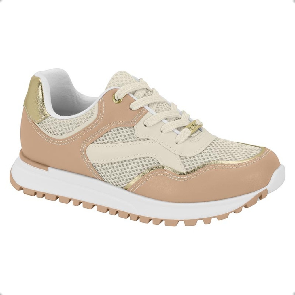 Tenis Feminino Casual Vizzano Estilo Jogging Pelica Metalizado Original 1429.107