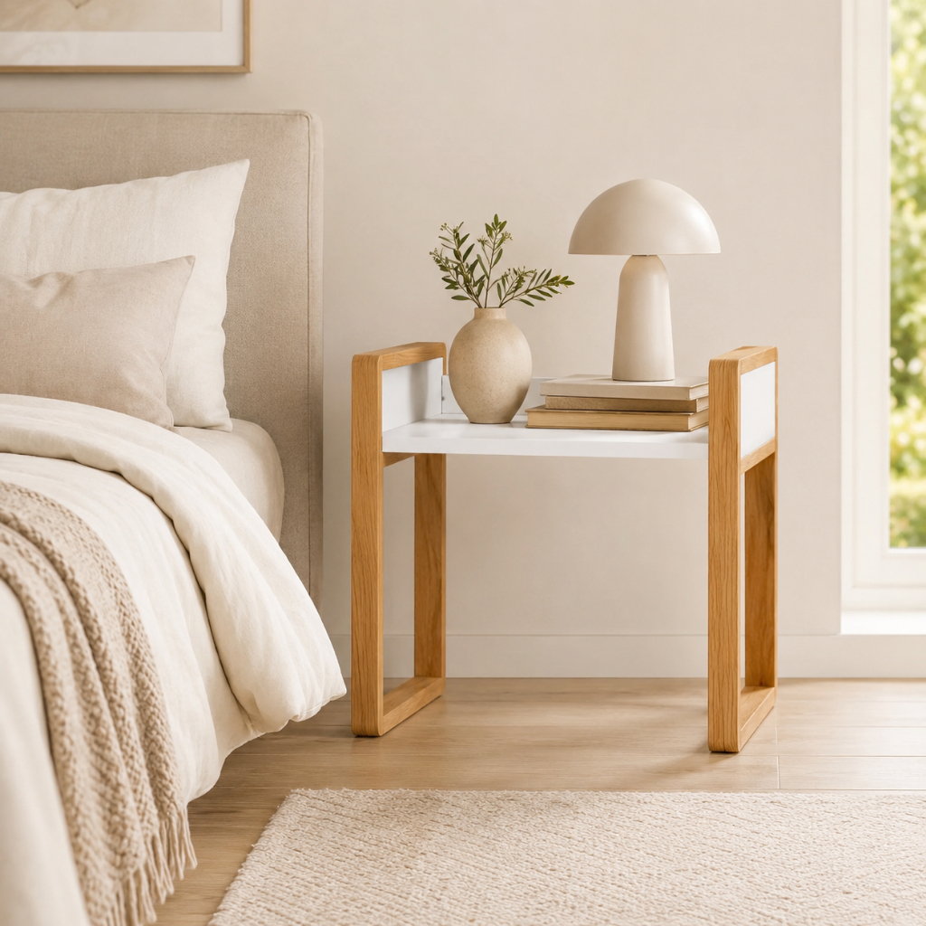Mesa De Cabeceira Madeira Pinus Criado Mudo Retrô Decorativo Para Quarto Sala Estilo Moderno