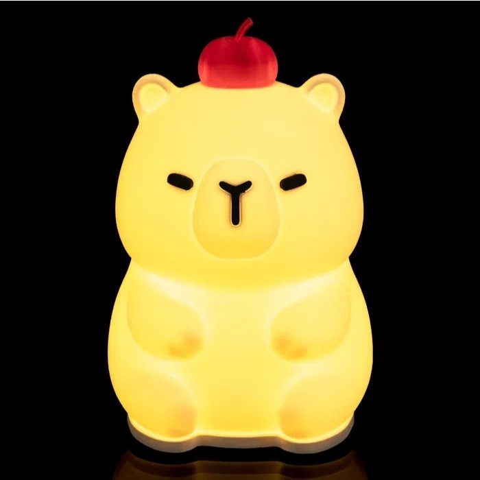 Abajur Capivara LED Luminária Decorativa Luz Fria/quente/Natural Quarto Infantil Mesa Cabeceira Decor Presente natal