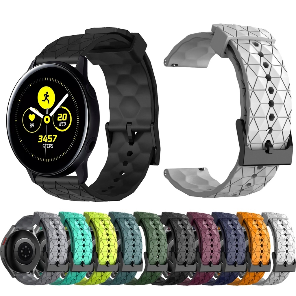 Pulseira 20mm de silicone GEOMETRICA para Smartwatch Galaxy Watch Active Sm r500