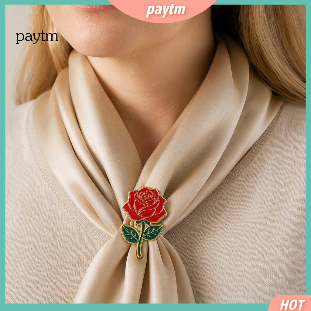 Alloy Flower Brooch Enamel Pin Colorful Lapel Zinc Badge with Smooth Polished Edges Stylish Accessory for Coats for Sout