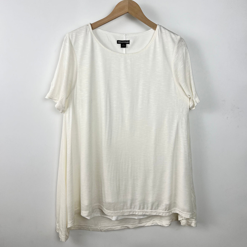 Verão Meiyang nova chegada Universal nicho feminino tamanho grande camiseta de manga curta macio respirável ombro inclin
