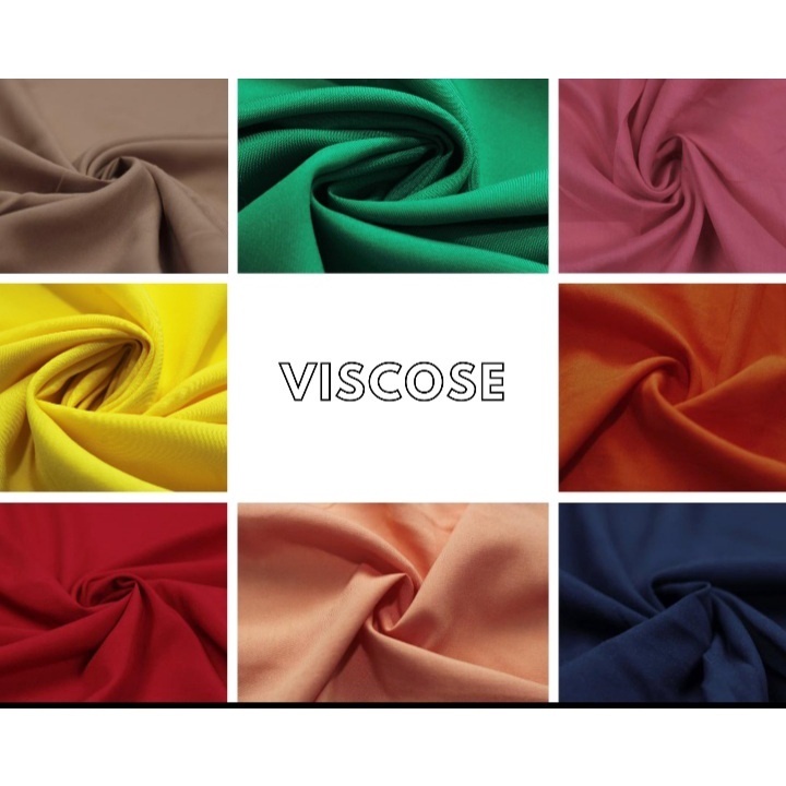 Tecido Viscose Lisa - Rayon Poplin -  Tecido Leve para Roupas de Verão 1x1,50m
