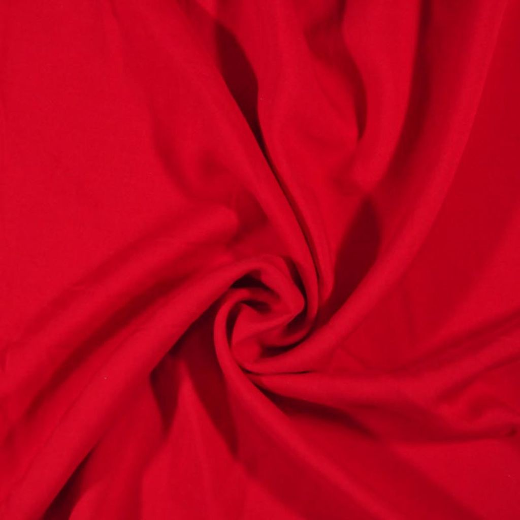 Viscose Rayon Lisa Poplin Airjet - Vermelho