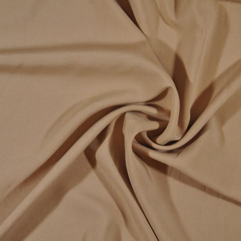 Viscose Rayon Lisa Poplin Airjet - Bege
