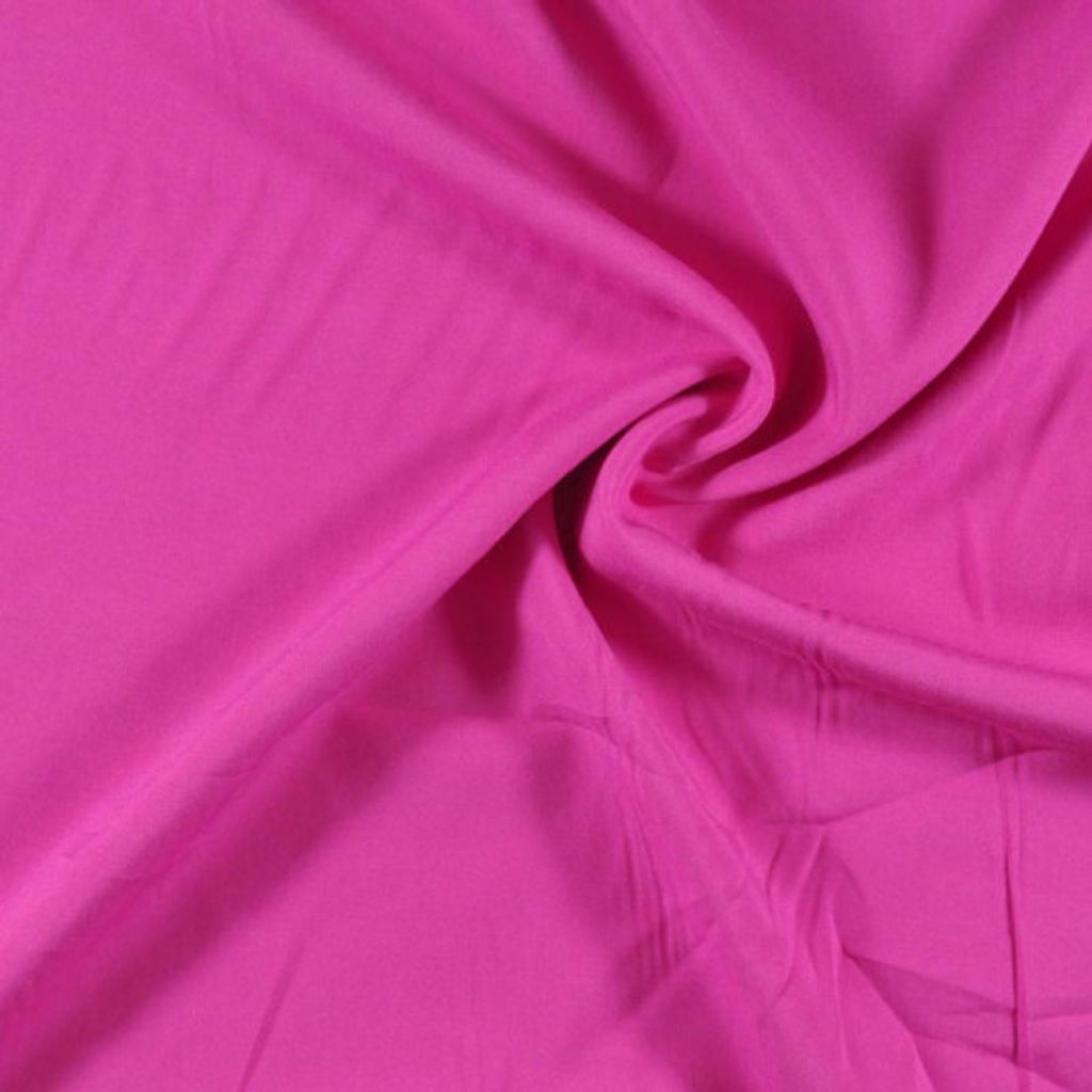 Viscose Rayon Lisa Poplin Airjet - Rosa Chiclete