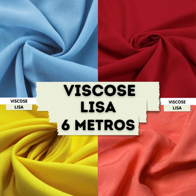 6 Metros do Tecido Viscose Lisa - Rayon Poplin - Tecido Leve e Fresco ideal para o Verão 6x1.40 cod.279