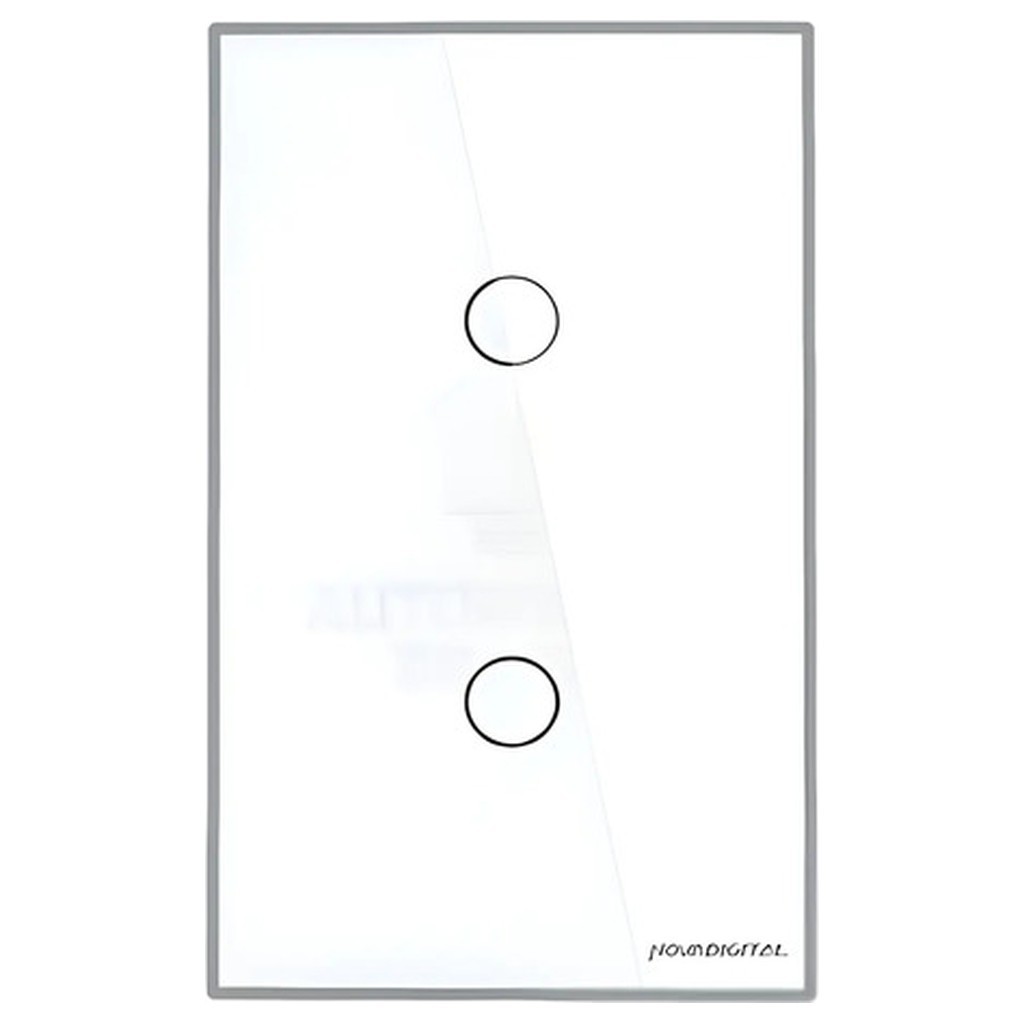 Interruptor Touch Led 2 Botões Zigbee Novadigital Branco 127/220v SmartLife Alexa Google Home Hub Zigbee