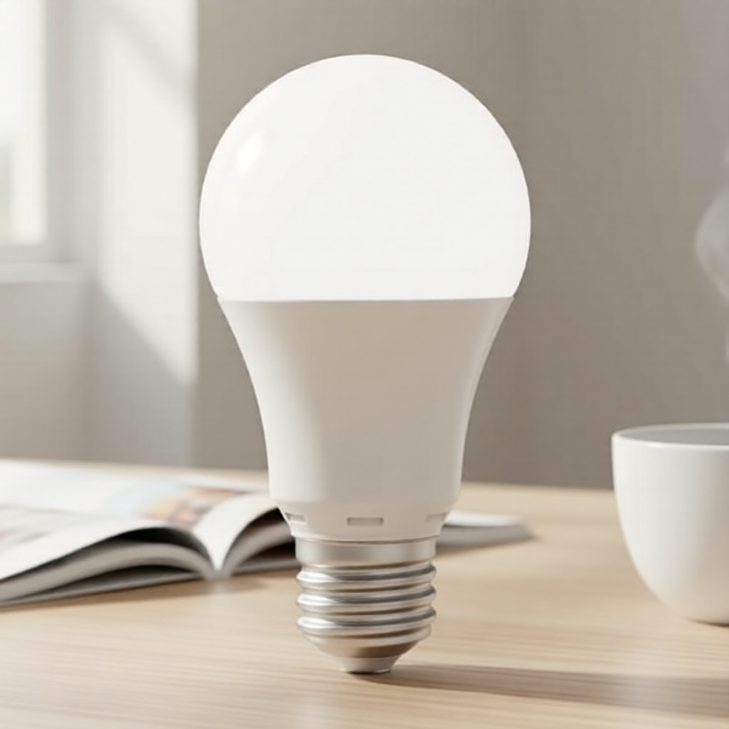 Smart WiFi Lâmpada LED Luz do Dia – Controle de Voz com Brilho Ajustável para Alexa & Google Home, Quarto/Sala de Estar