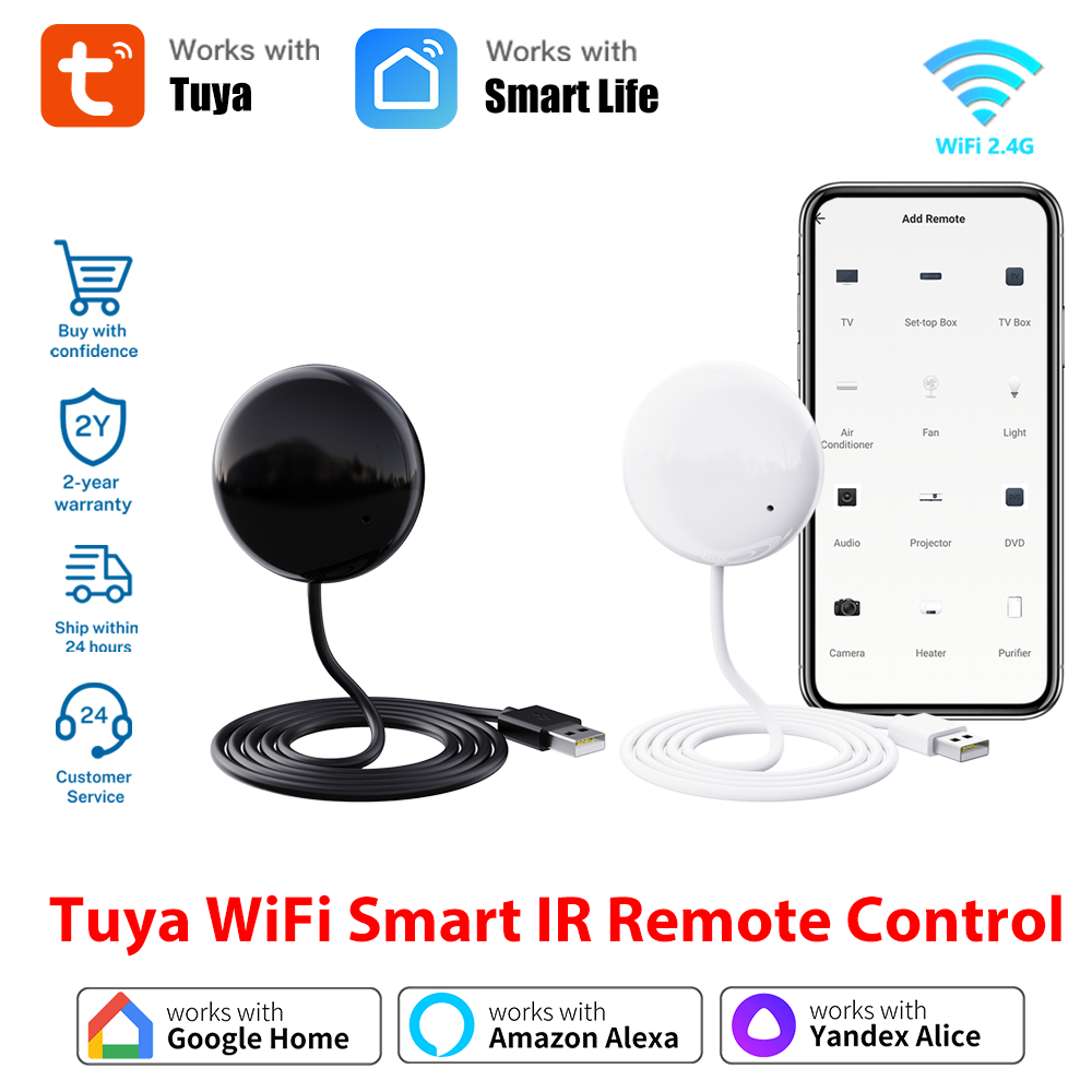 Tuya Smart WiFi Universal IR Controle Remoto Para TV Ar Condicionado Alexa Google Home Yandex