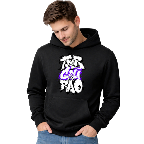 MOLETOM PRETO TERCEIRÃO UNISSEX 100% ALGODÃO COM CAPUZ E BOLSO BLUS ADE FRIO AGASALHO PRETO