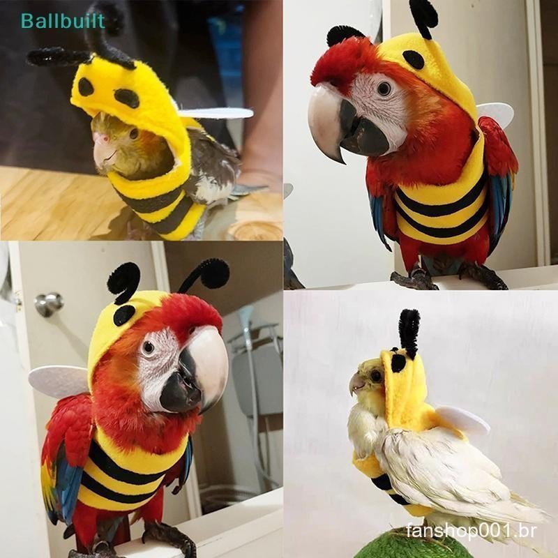 [BLU] Moletom Com Capuz Engraçado De Pássaros Em Formato De Abelha Fofo Inverno Quente Macio Cosplay Roupas Papagaio Cal