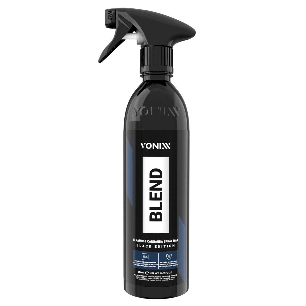 Cera Liquida Blend Spray Black Vonixx 500ml Carro Escuro
