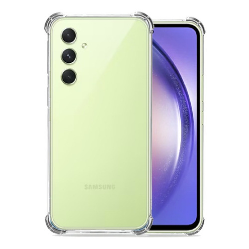 Kit Capa Capinha Case Anti Impacto Shock Para Galaxy A24 Proteção Anti Queda Silicone Transparente Compativel Samsung