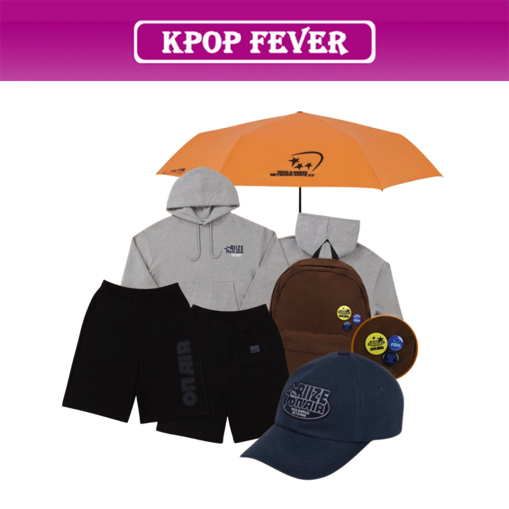 RIIZE [Ch. RIIZE : ON AIR] Fanmeeting MD / Ball Cap, Hoodie, Pants, 3 Folding Automatic Umbrella