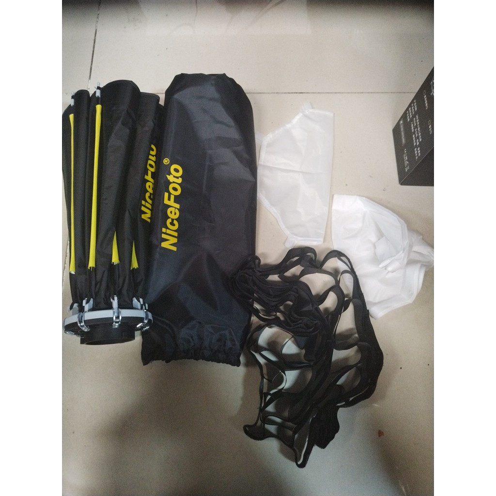 NiceFoto Mini-50g 50 Cm/20 Pol . Softbox Octogonal Com Pano Difusor Removível Bolsa De Armazenamento De Grade De Favo De