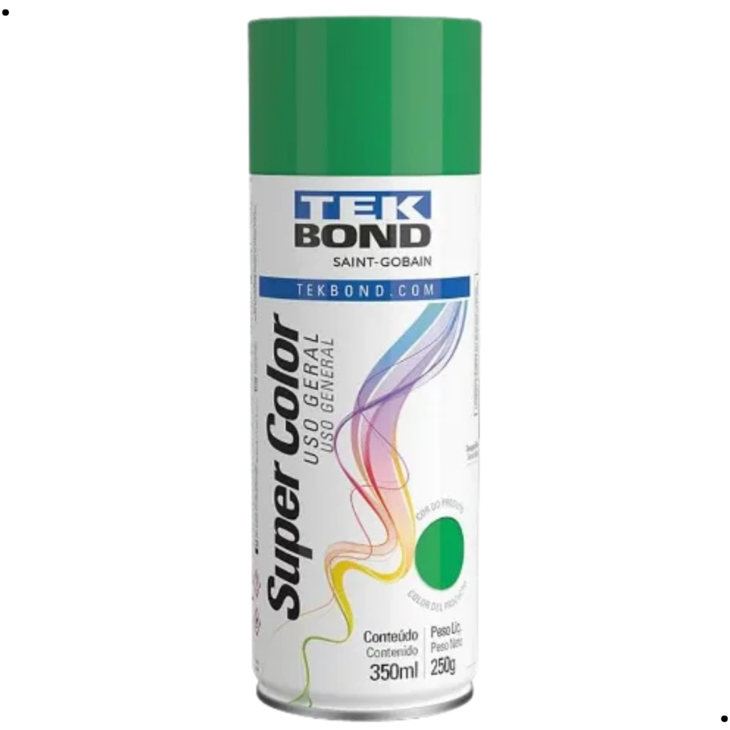 Tinta Spray Uso Geral  350ml com Cores variadas para aplicações Artesanato Metais E Madeira Tekbond