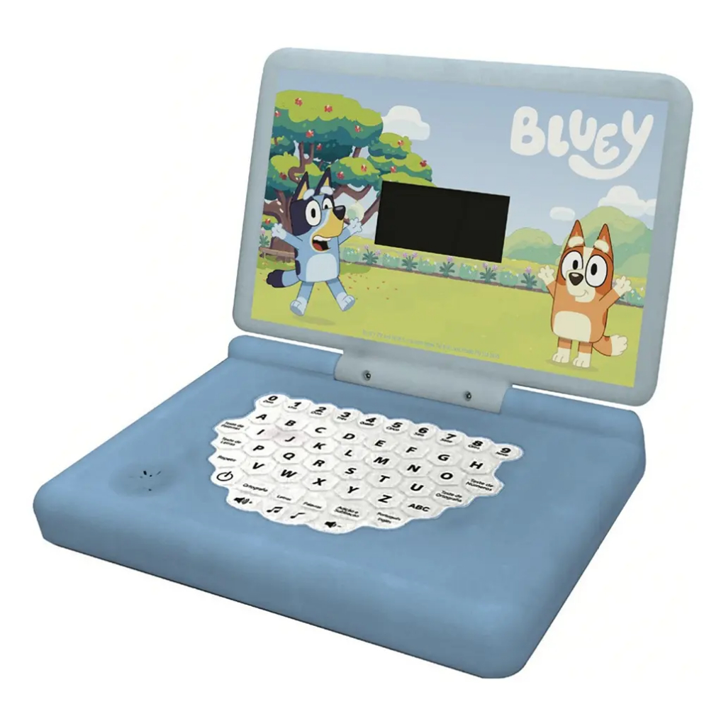 Laptop Minigame Infantil Bilíngue Bluey, Candide Brinquedos