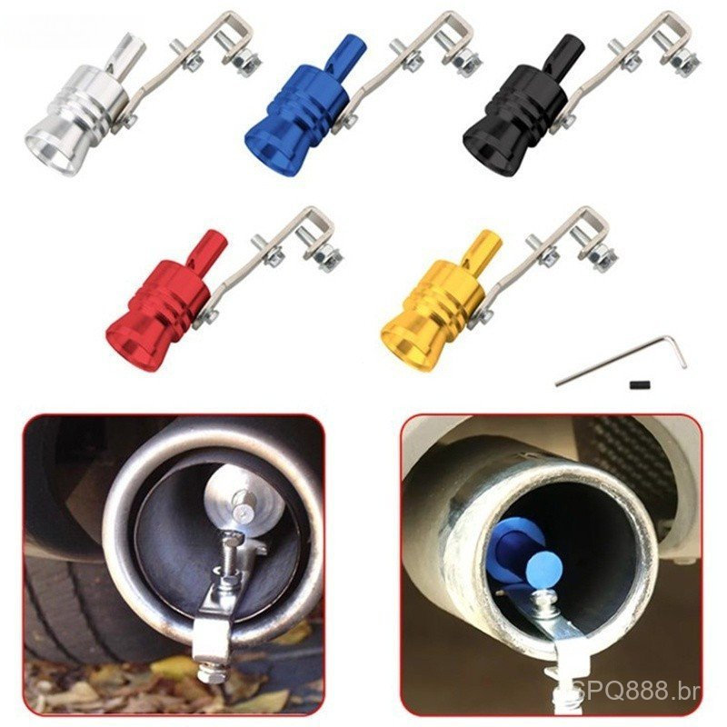 Dispositivo de escape GM Turbo Simulador de som Silenciador de tubo traseiro Mini Cooper Mouth Pipe Peças automotivas
