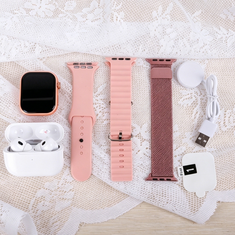 Kit 4 Em 1 i13 Fone De Ouvido Sem Fio Relógio Inteligente Papel De Parede Personalizado/Calculator/De Presente De Festiv
