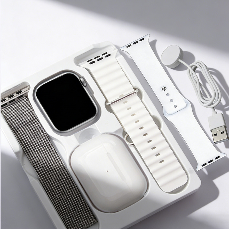 Fones De Ouvido Bluetooth Com Smartwatch Relógio Inteligente i13 4 Em 1