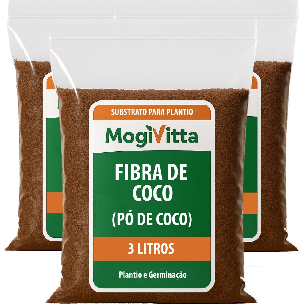 Substrato Natural Pó De Coco 100% Orgânico para Jardinagem e Vasos Enraizamento Plantas Orquídeas