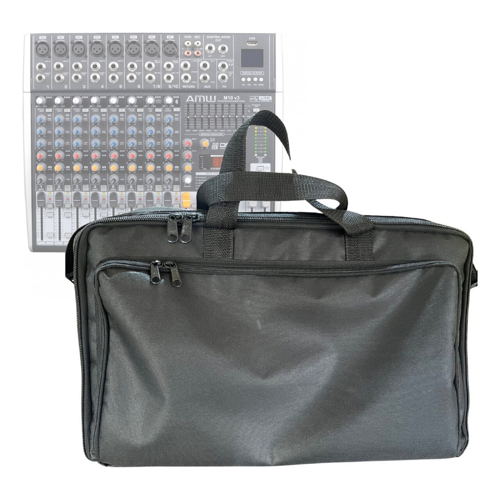 Capa Bag Para Mesa De Som Amw M10 Fx Luxo com espuma  SOUNDBAGS CAPAS