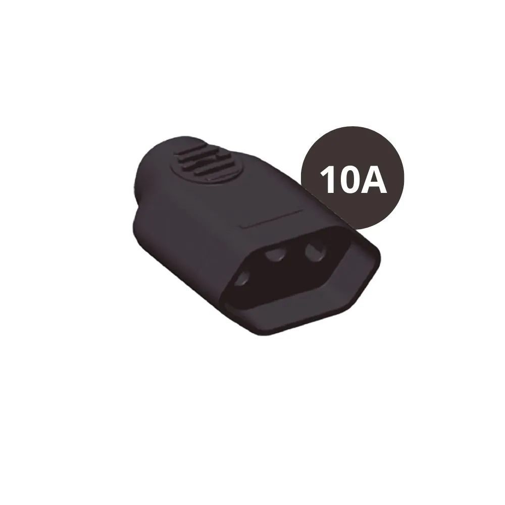 Plug Fêmea 10A Tomada 2P+T Ilumi 1432