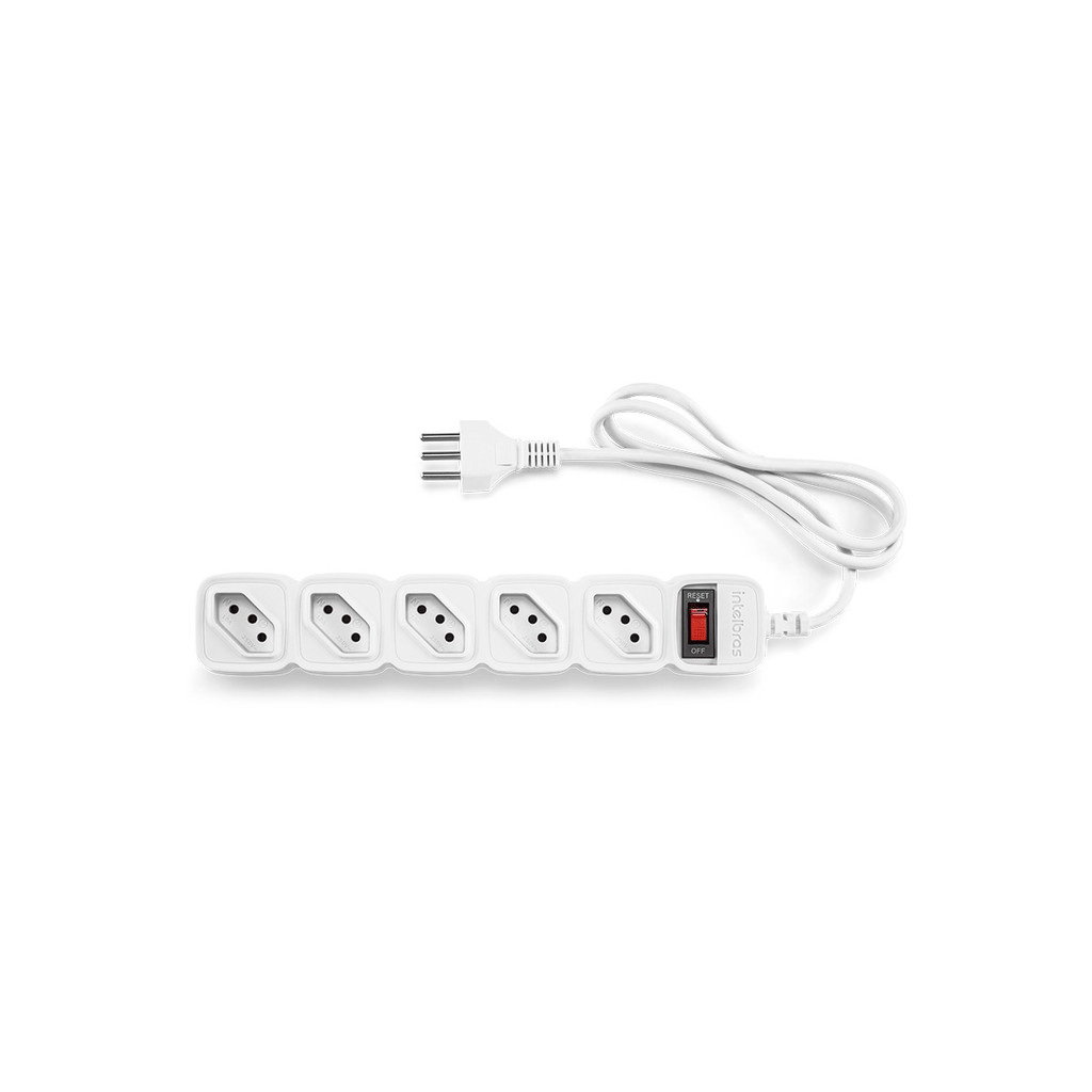 Filtro de Linha Intelbras 5 Tomadas EPE 205 BR Branco Bivolt