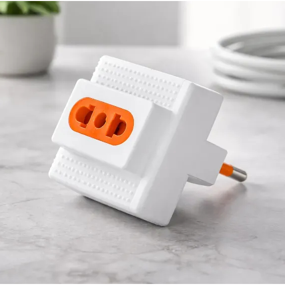 Kit Adaptador de Tomada Tipo T Benjamim 10A Padrão Brasil 6 ou 12 Unidades