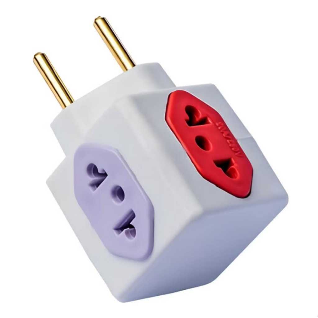 Adaptador de Tomada , Cubo Benjamin 4 Saidas Colorido