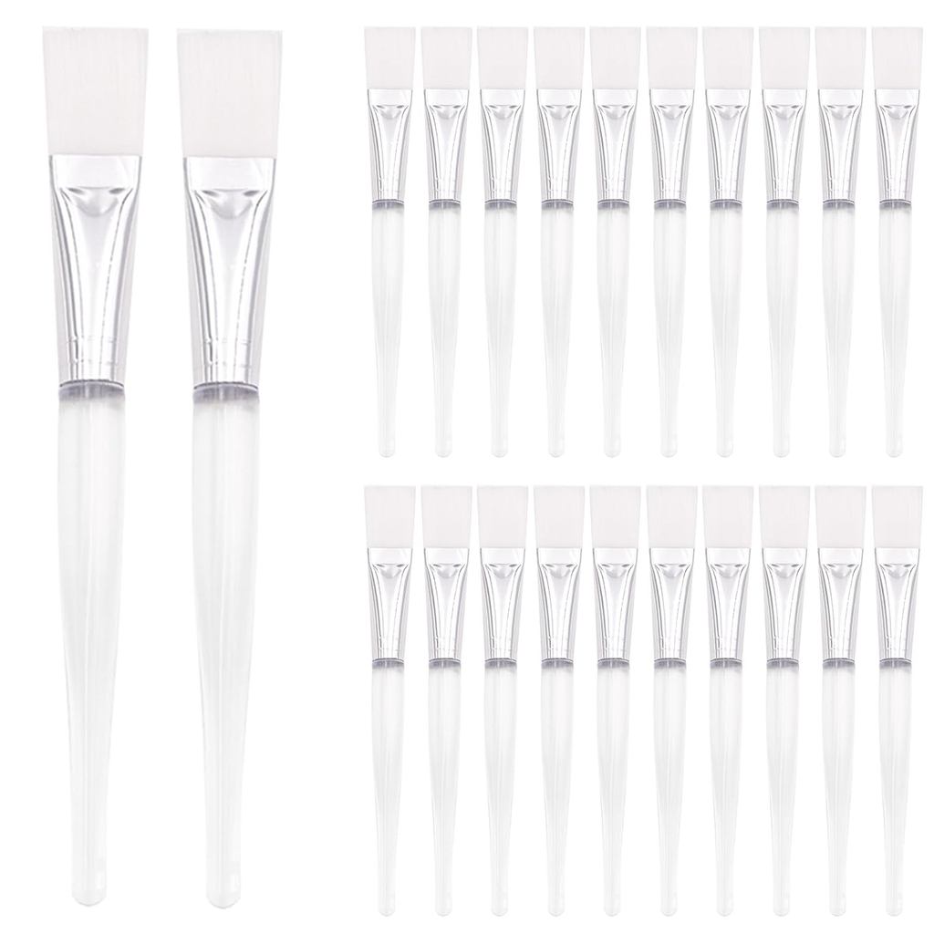 20 Pieces Facial Mask Brushes Facial Applicator Soft Makeup Mask Acid Brush Esthetician Cosmetic Brush for Mud Cream, Ma