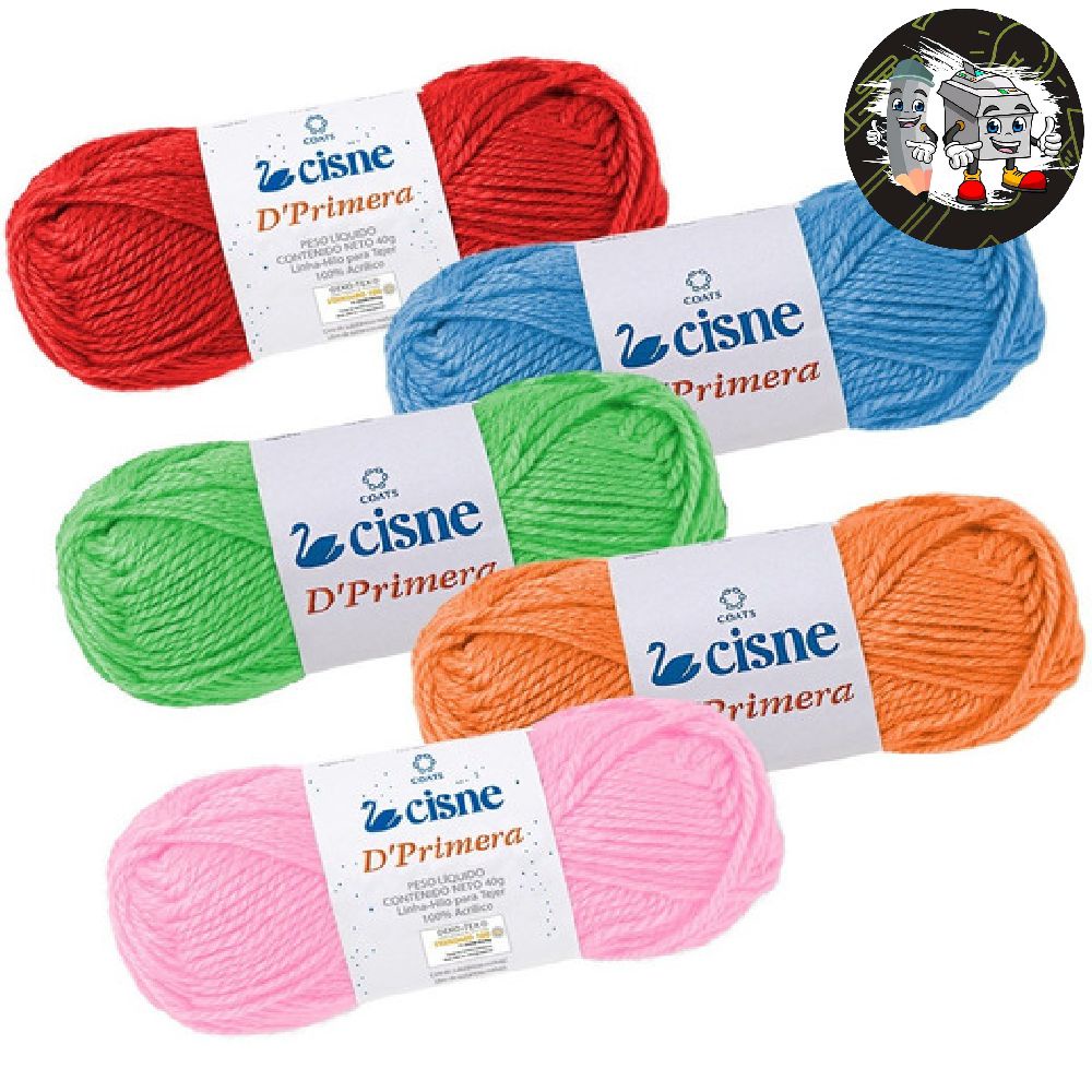 Lã Cisne D'Primeira Double (80grs) Novelo de Lã Para Trico/Crochê Variedade de Cores