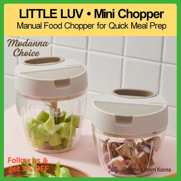 Pequeno LUV Manual Food Chopper 650ml/Cozinha Mini Hand Pull/Cortador De Legumes/1 Unidade 2 Unidades