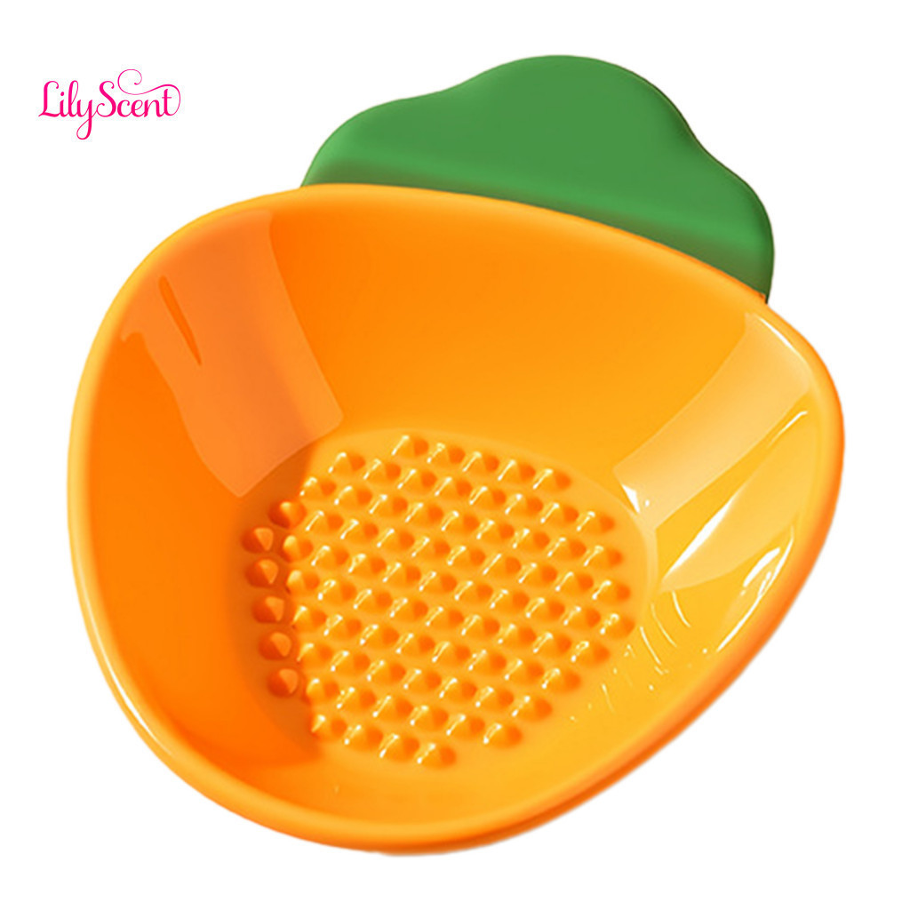 Garlic and Ginger Grinder Plate Hand-painted Ceramic Grater Dipping Sauce Bowl 2-in-1 Mincer Wasabi Dish Cute Carrot Sha