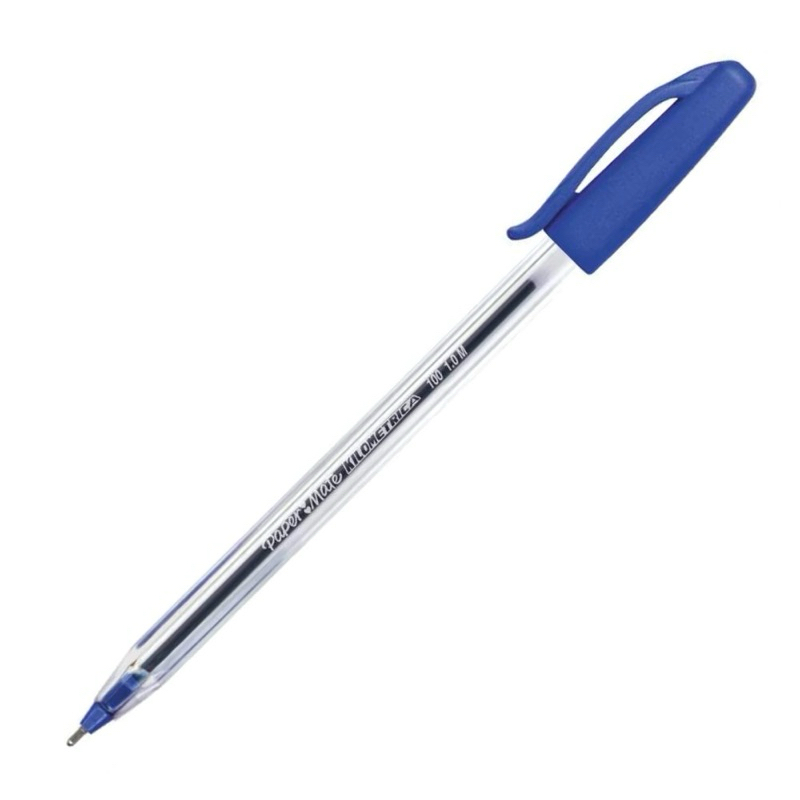 Caneta PAPERMATE Kilometrica 100 c/ Tampa 1.0mm uma unidade