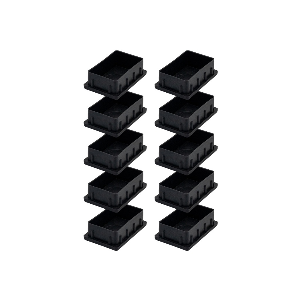 Pacote 100 Ponteiras Tampas Interna Para Tubo 60x40 Metalon