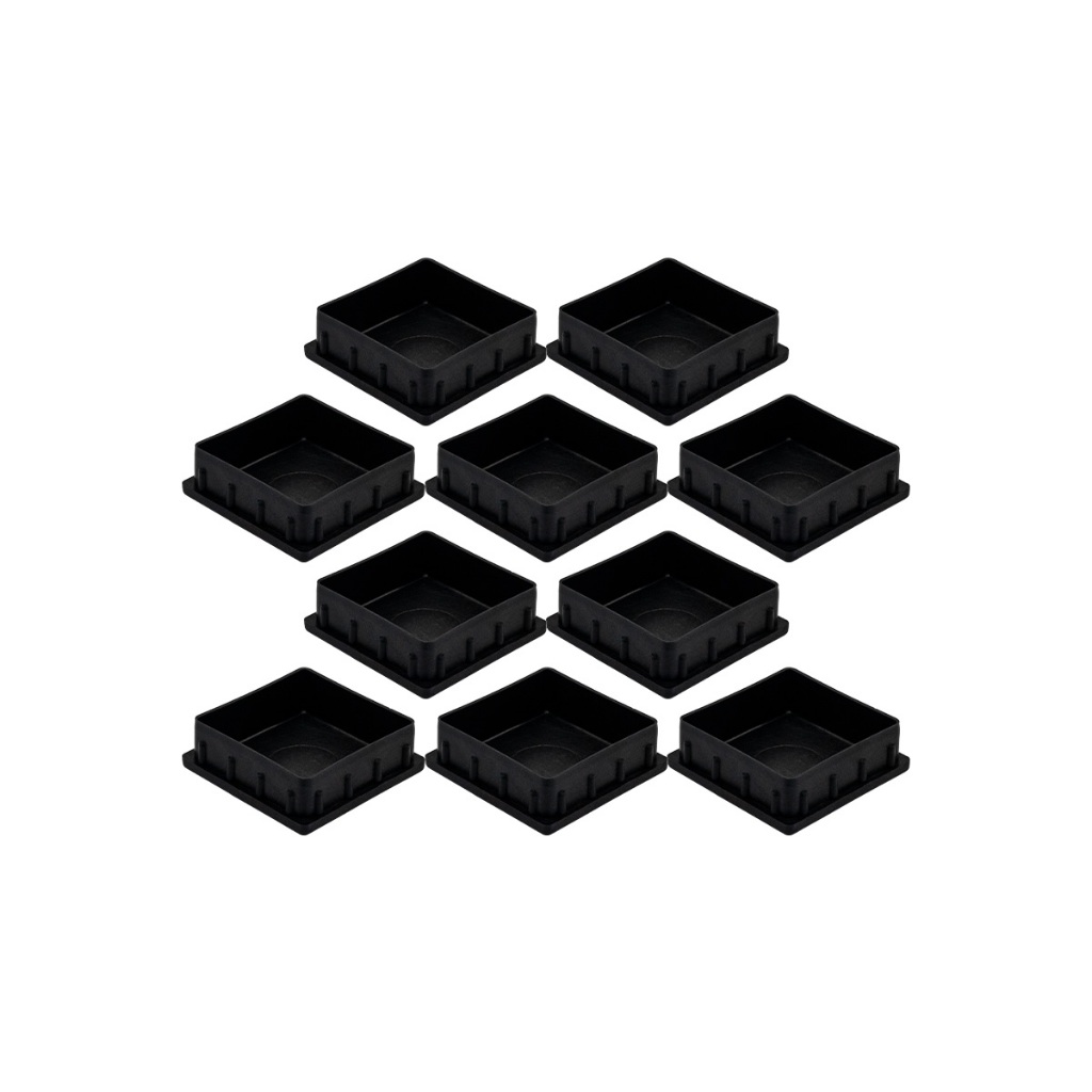 Pacote 100 Ponteiras Tampas Interna Para Tubo 60x60 Metalon