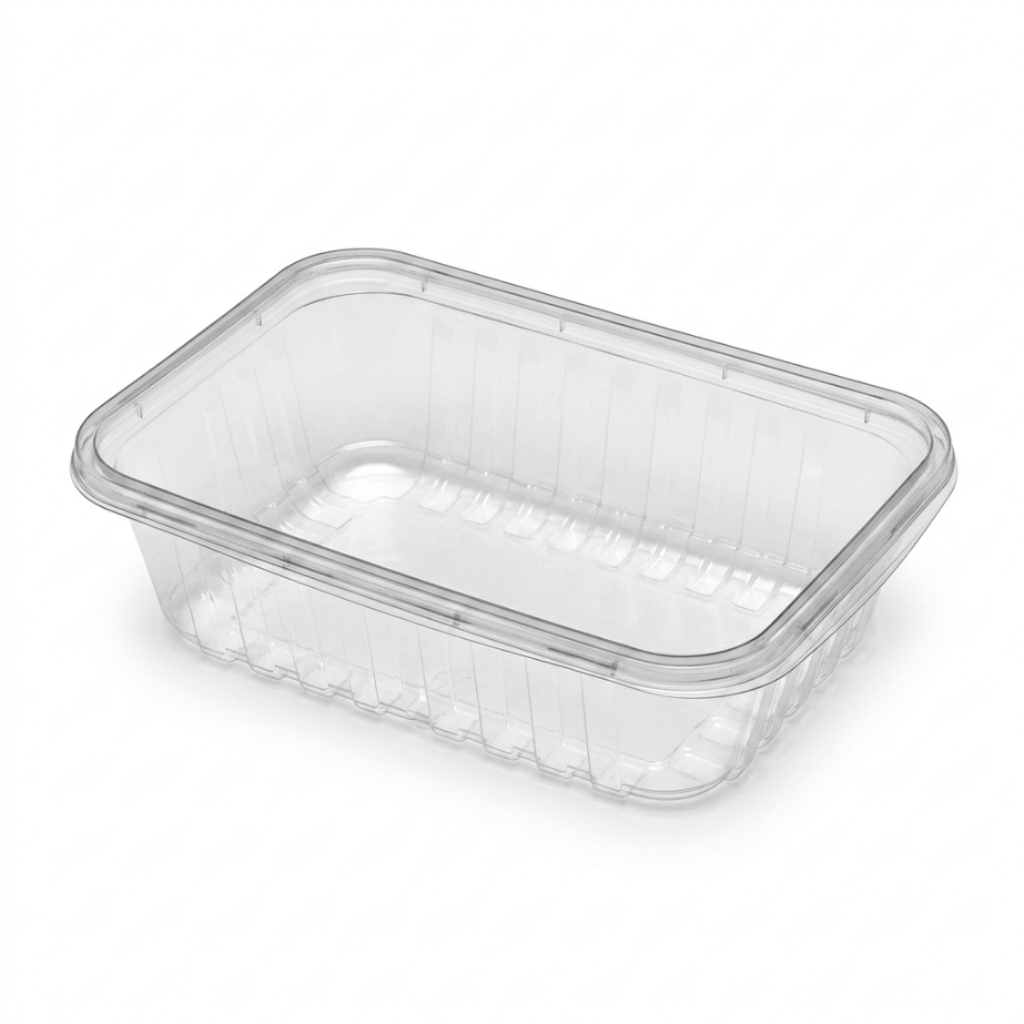 Kit 50 a 100 Unidades Pote Marmita 500ml Com Tampa Descartável PP Freezer Micro-ondas Delivery Praticpack
