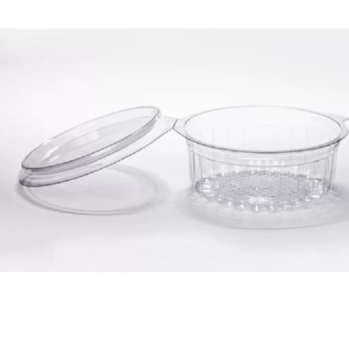 Pote Redondo Cristal com Tampa Articulada 250ml PF742 - 100 unidades