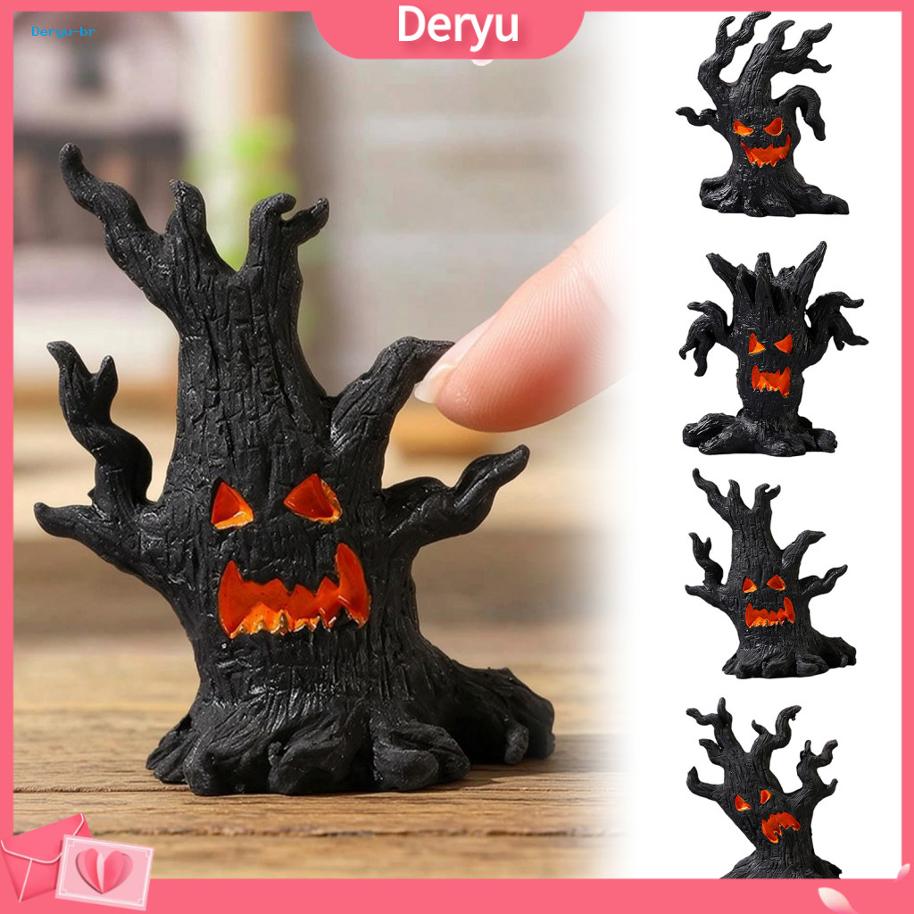 Halloween Gift for Handicraft Lovers Tree Demon Ornament Miniature Ornaments Resin Figures Dark Forest Ghost Micro Lands