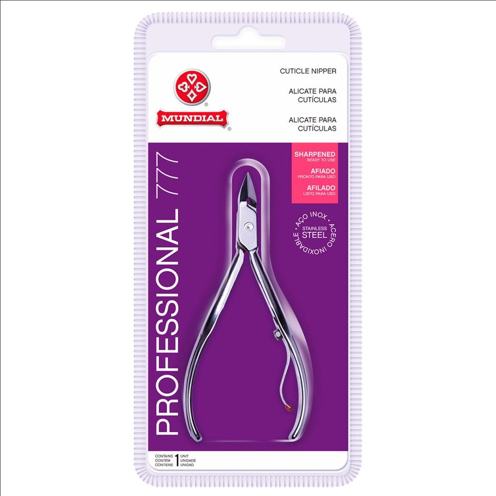 Alicate de Cuticula 777 Professional Aço Inox Mundial