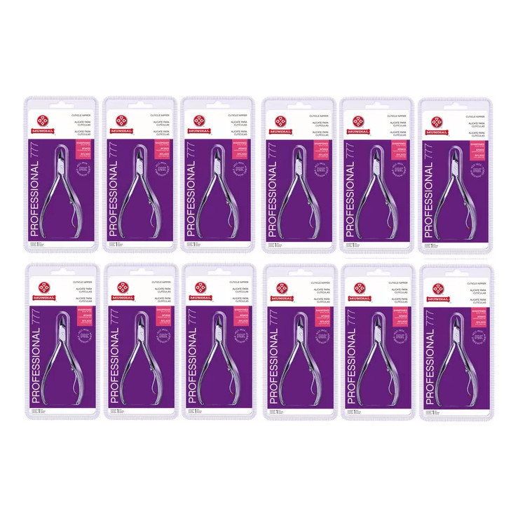 Kit 12 Alicate Mundial De Cutícula Professional 777