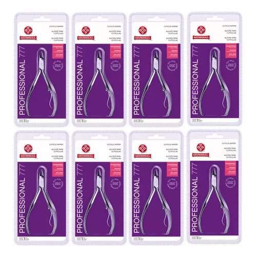 Kit 8 Alicate Mundial De Cutícula Professional 777