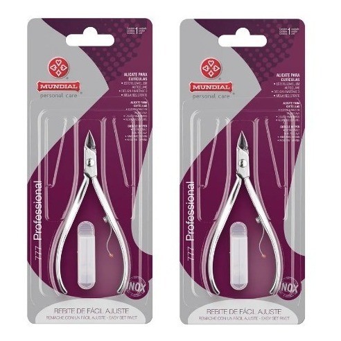 São 2 Alicate De Cutículas Mundial 777 Professional Inox