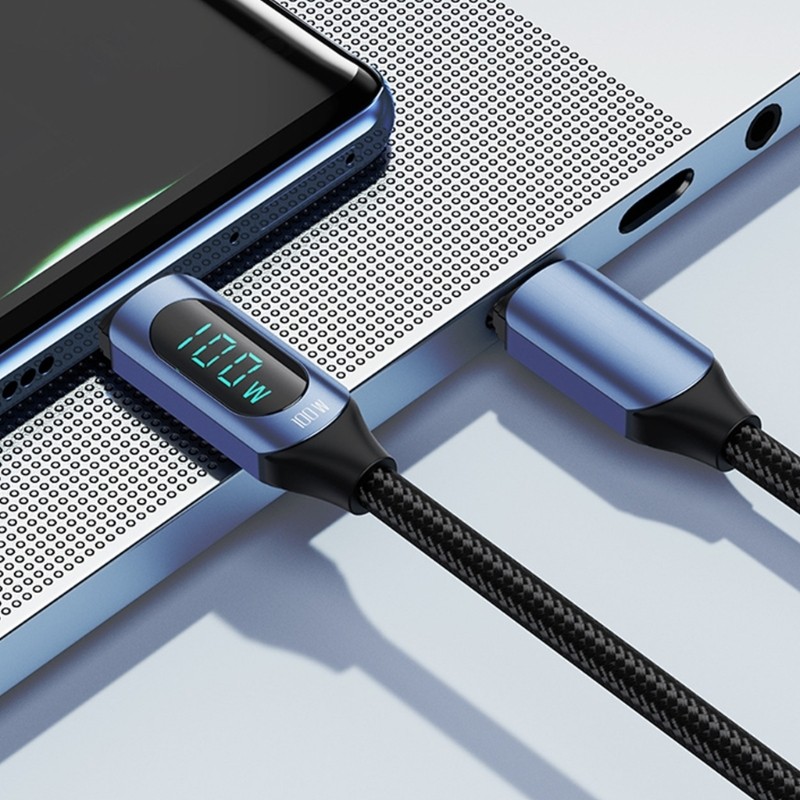 zzz Cabo De Carregamento USB C Para Display Digital PD100w 480 Mbps De Dados