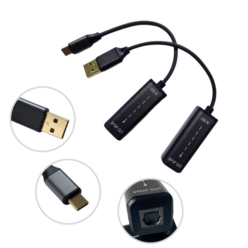 Met Conversor De Som Digital USB C Para Adaptador De Fibra Óptica Melhorar A Música