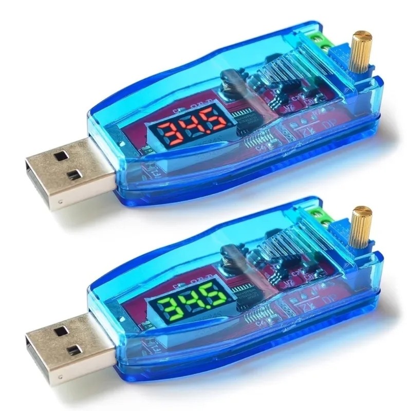 CH * Módulo Regulador De Energia Ajustável USB Com Display Digital Para Testes De Reparo Eletrônico DIY E Verificação De