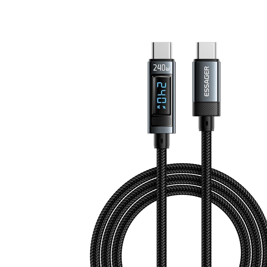 Cabo Essager Tipo C Display 240w Turbo 2 Metros